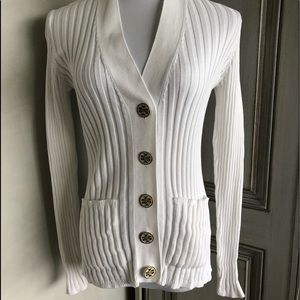 Tory Burch Simone white Cardigan